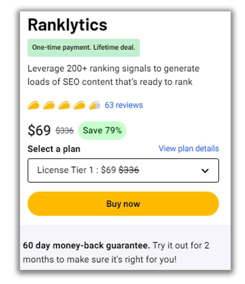 Best SEO Tool Ranklytics AI