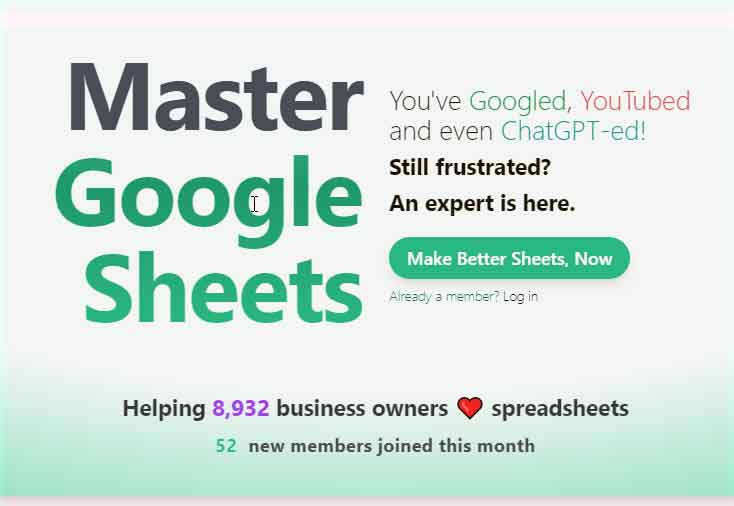 Master Google Better Sheets skills