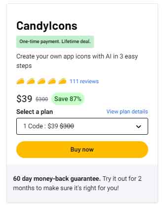 CandyIcons AI app icon creator