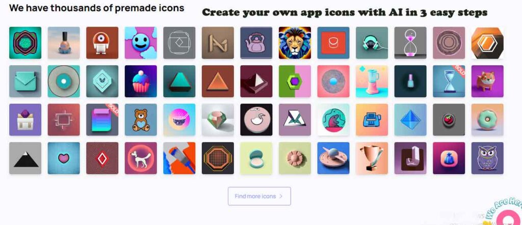 CandyIcons AI app icon creator