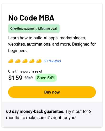 Best NoCode MBA review