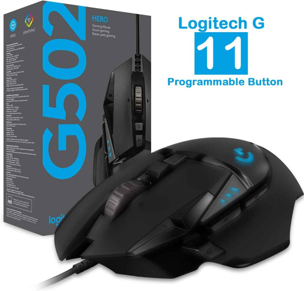 Logitech-G502-HERO-High-Performance-Wired-Gaming-Mouse